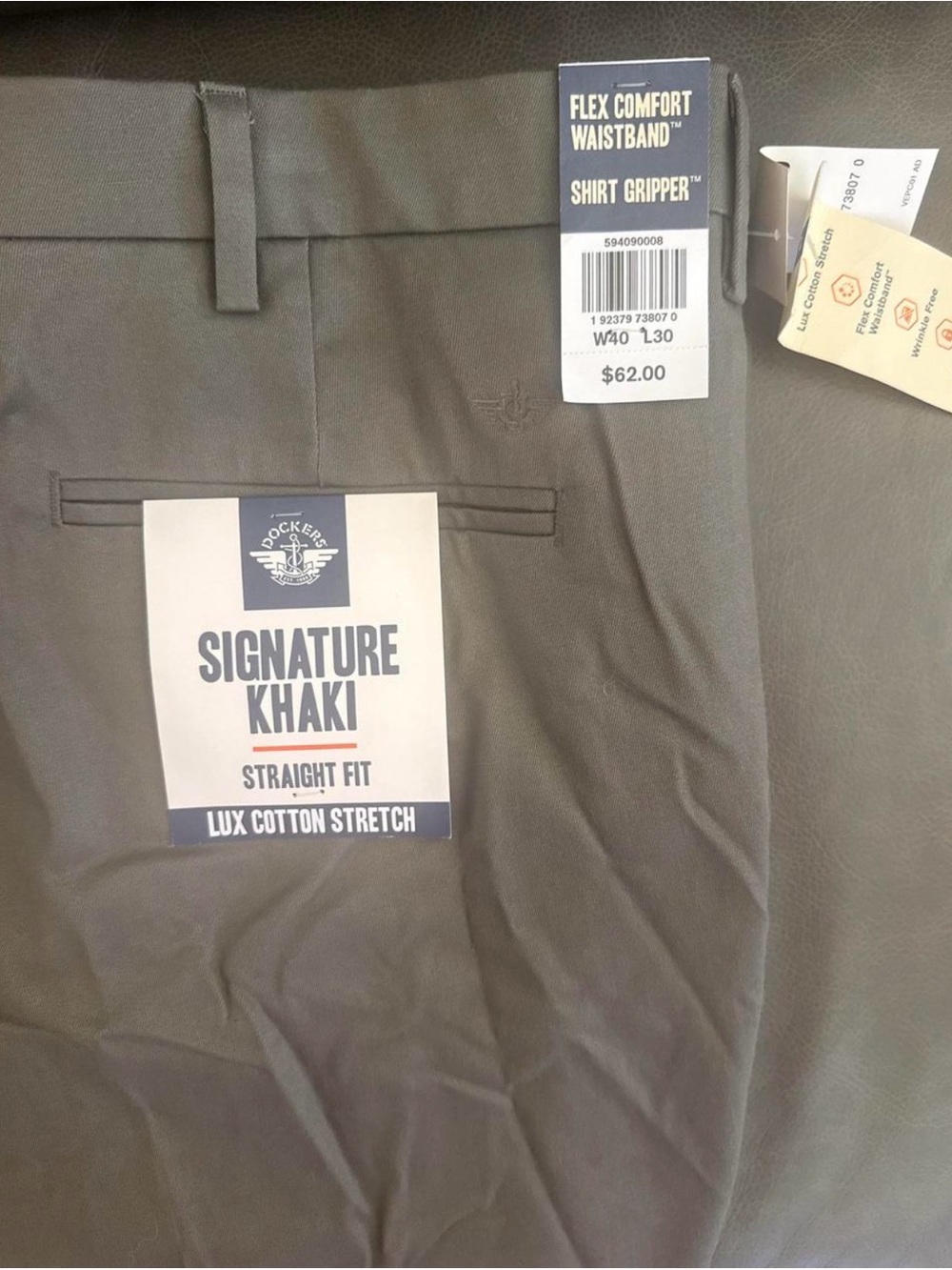 Dockers Straight Fit Signature Khaki Pants - Olive